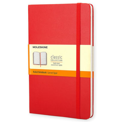 MOLESKINE RULED 3.5X5.5 RED